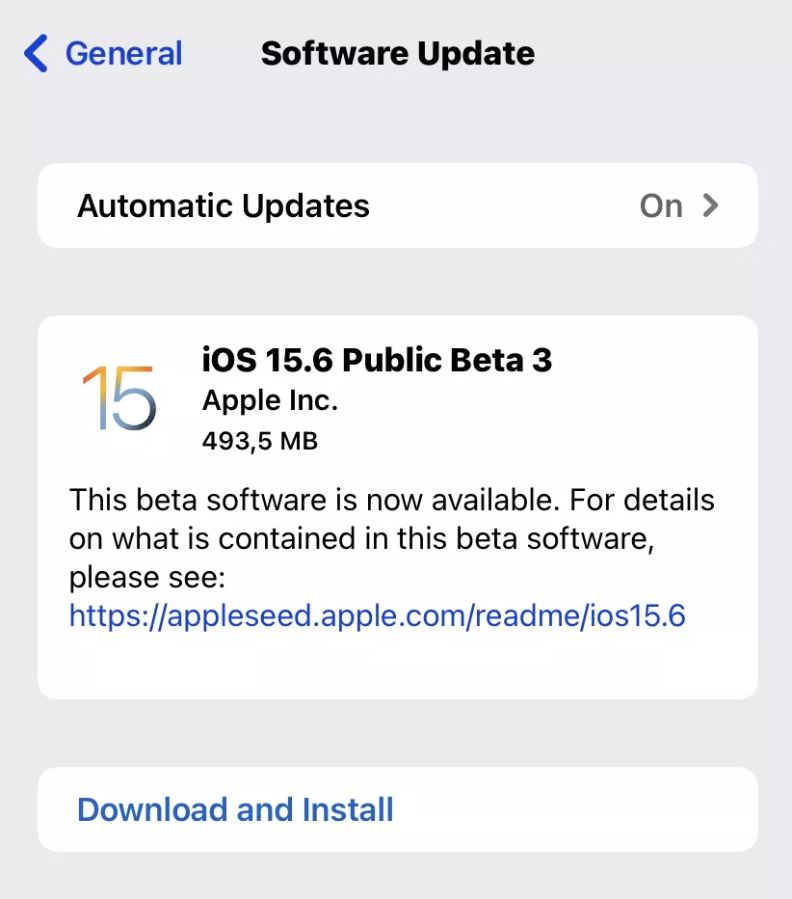 update software iphone